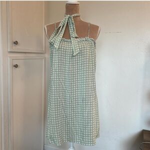Gingham mini dress vintage